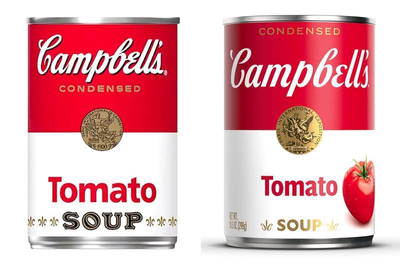 Campbell's Soup memodenkan label mereka