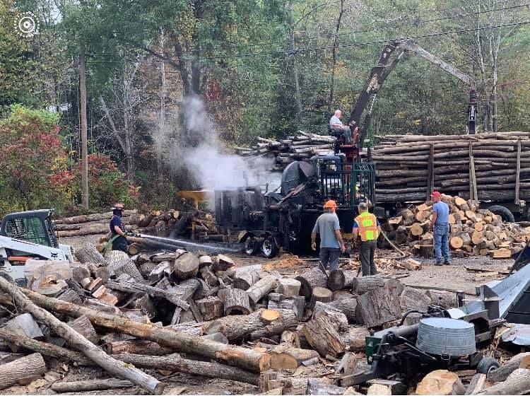 Procesador de madera se incendia en el condado de Schuyler