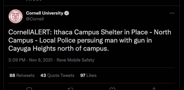 Ithaca کی تعلیم میں رہنما بم کی دھمکی، پناہ گاہ کے واقعات کے بعد کے مشکل دنوں کی عکاسی کرتے ہیں