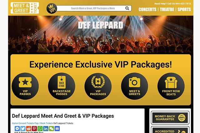 Def Leppard 만남 및 인사 및 VIP 티켓: 패키지를 찾을 수 있는 곳