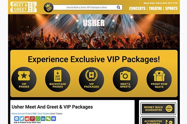 Usher Meet and Greet & VIP vstupenky: Kde najít balíčky