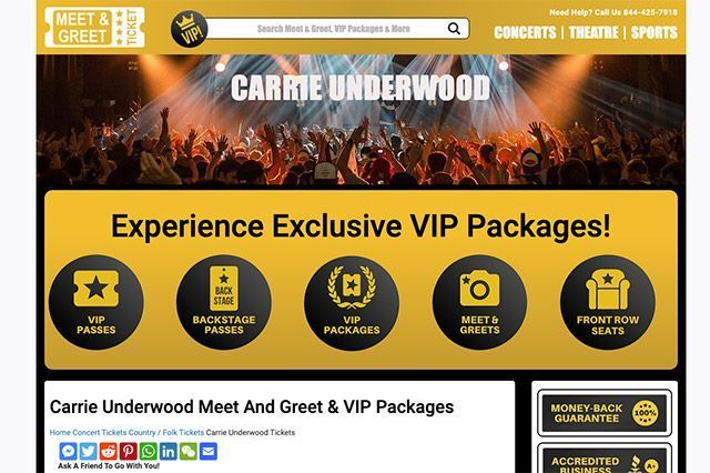 Carrie Underwood Meet And Greet & VIP vstupenky: Kde nájsť balíčky