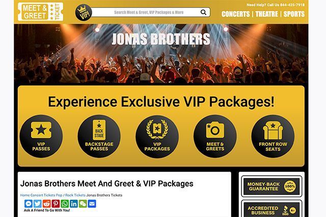Jonas Brothers Meet and Greet & VIP-Tickets: Finden Sie die besten Pakete