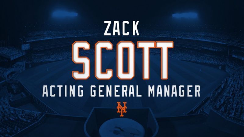 Mets nombran gerente general interino a Zack Scott